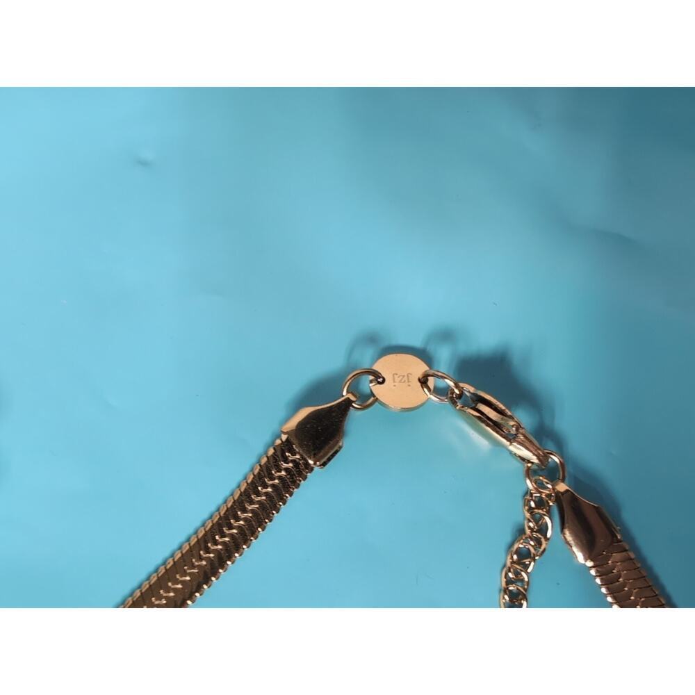 Jennifer Zeuner Necklace 14K Hamilton Yellow Gold Plating 15" - Picture 6 of 6